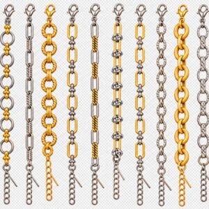 pulseras de eslabones de acero quirurgico