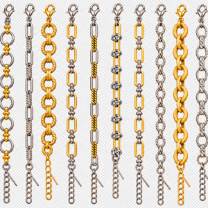 pulseras de eslabones de acero quirurgico