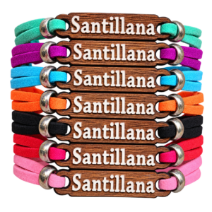 Pulseras Santillana del Mar de madera en varios colores
